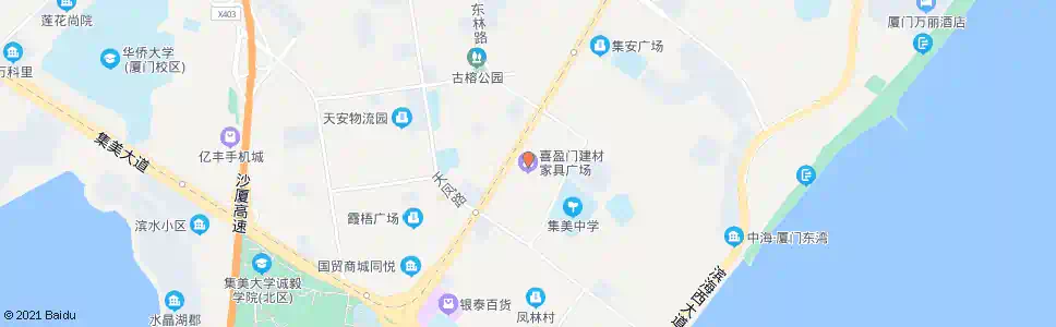 厦门集美喜盈门_公交站地图_厦门公交_妙搜公交查询2025
