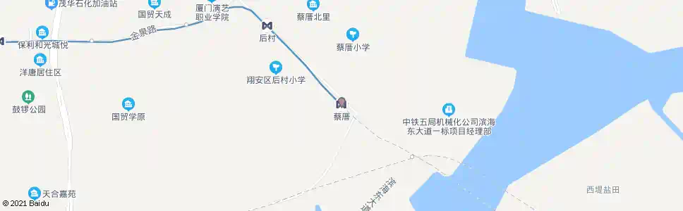厦门蔡厝_公交站地图_厦门公交_妙搜公交查询2025