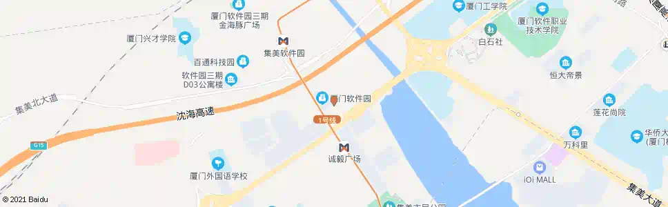 厦门软件园三期龙亭_公交站地图_厦门公交_妙搜公交查询2025