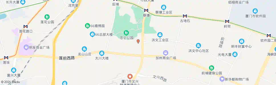 厦门洪文加州建材_公交站地图_厦门公交_妙搜公交查询2025