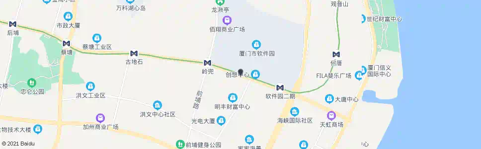 厦门软件园南门_公交站地图_厦门公交_妙搜公交查询2025