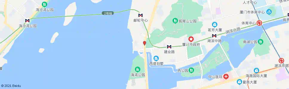 厦门湖滨西路_公交站地图_厦门公交_妙搜公交查询2025