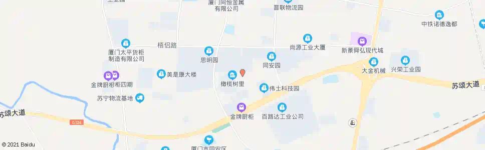 厦门同明路2站_公交站地图_厦门公交_妙搜公交查询2025