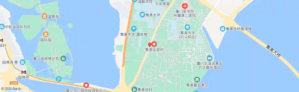 厦门集美区政府_公交站地图_厦门公交_妙搜公交查询2025