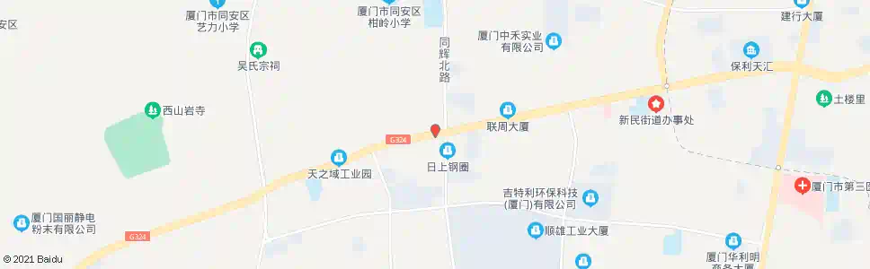 厦门二环南路同辉路口_公交站地图_厦门公交_妙搜公交查询2025