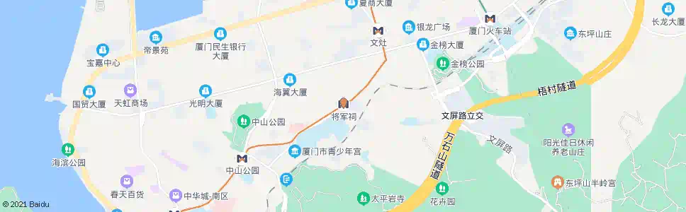厦门将军祠_公交站地图_厦门公交_妙搜公交查询2025