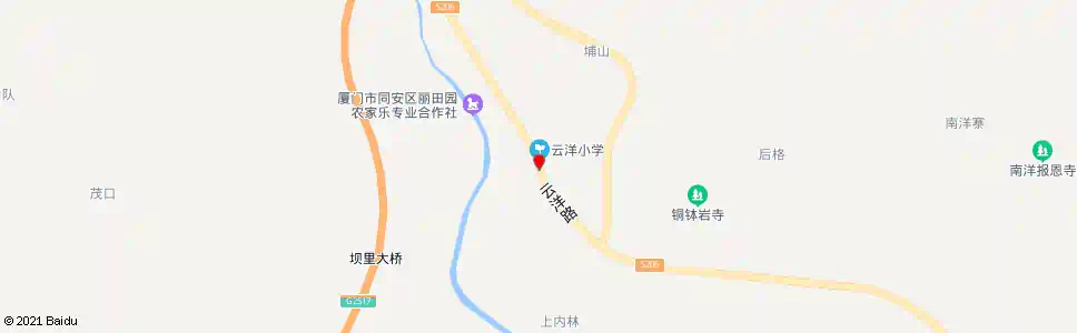 厦门云洋小学_公交站地图_厦门公交_妙搜公交查询2025