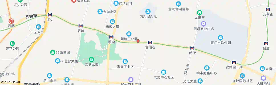 厦门蔡塘学校_公交站地图_厦门公交_妙搜公交查询2025