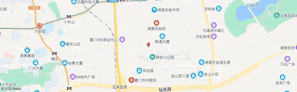厦门金湖二里_公交站地图_厦门公交_妙搜公交查询2025