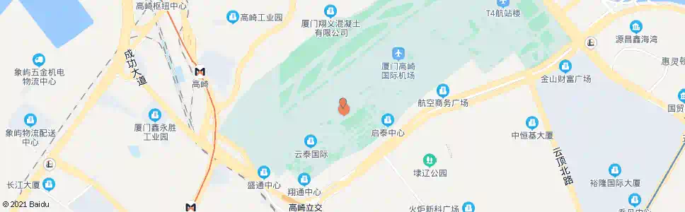 厦门翔云一路t3候机楼_公交站地图_厦门公交_妙搜公交查询2025
