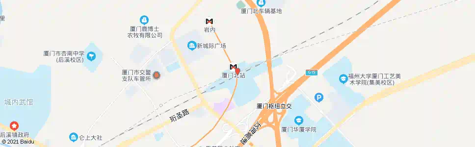 厦门莲岳路北_公交站地图_厦门公交_妙搜公交查询2025