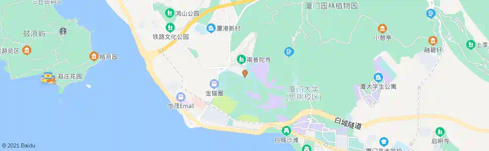 厦门厦大南门(南普陀)_公交站地图_厦门公交_妙搜公交查询2025
