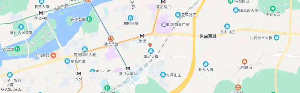 厦门莲坂国贸_公交站地图_厦门公交_妙搜公交查询2025