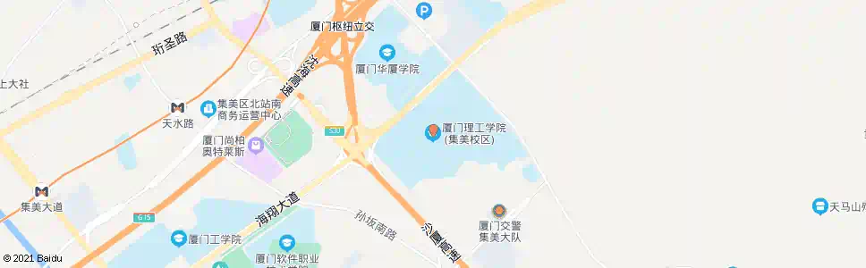 厦门理工学院集美校区_公交站地图_厦门公交_妙搜公交查询2025