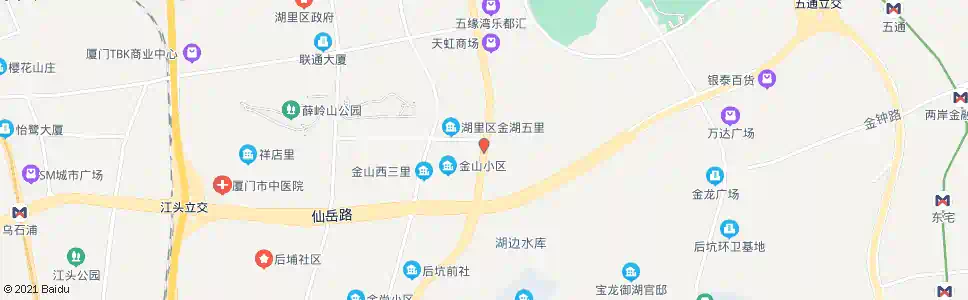 厦门金山小学_公交站地图_厦门公交_妙搜公交查询2025
