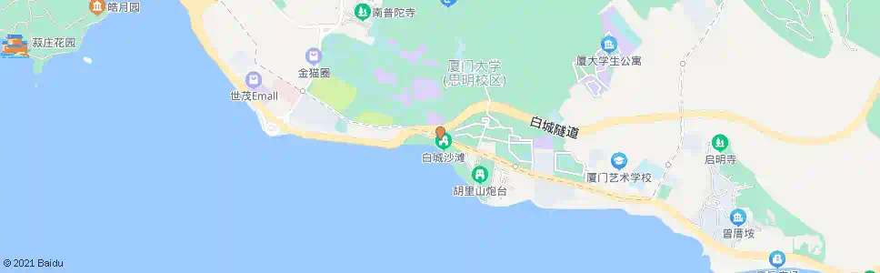 厦门厦大白城_公交站地图_厦门公交_妙搜公交查询2025