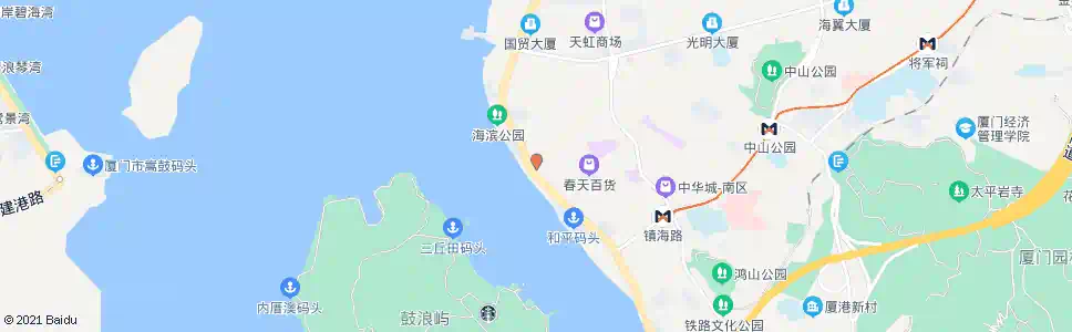 厦门中山路口(鹭江宾馆)_公交站地图_厦门公交_妙搜公交查询2025