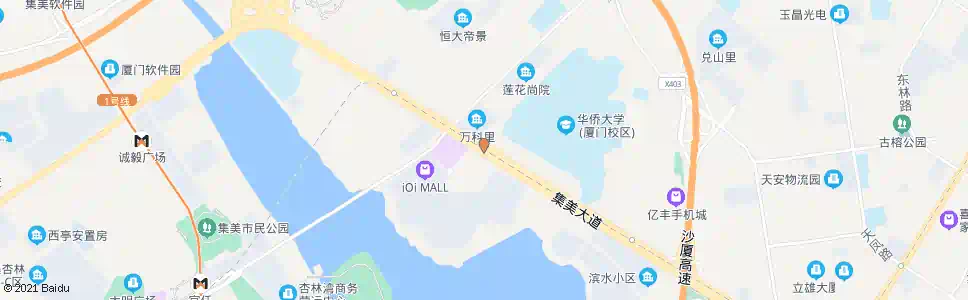 厦门大学城_公交站地图_厦门公交_妙搜公交查询2025