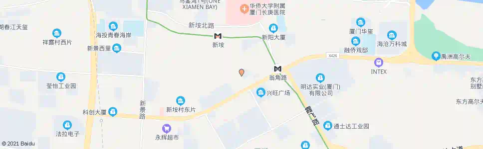 厦门新阳派出所_公交站地图_厦门公交_妙搜公交查询2025
