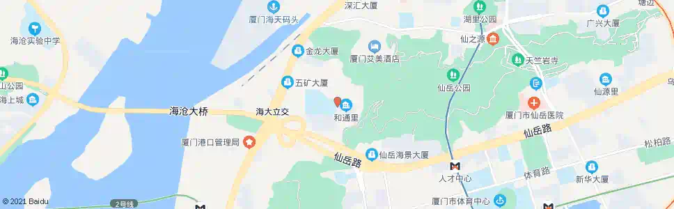 厦门和通里_公交站地图_厦门公交_妙搜公交查询2025
