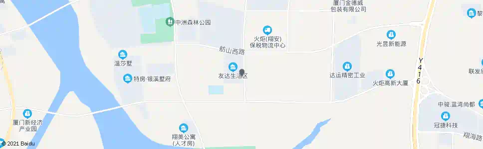 厦门友达工业园_公交站地图_厦门公交_妙搜公交查询2025