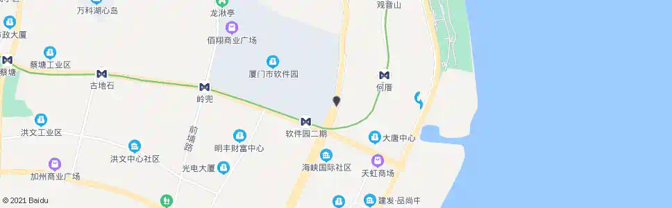 厦门软件园东二门_公交站地图_厦门公交_妙搜公交查询2025
