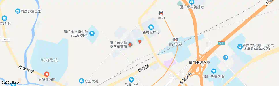 厦门车驾管东_公交站地图_厦门公交_妙搜公交查询2025