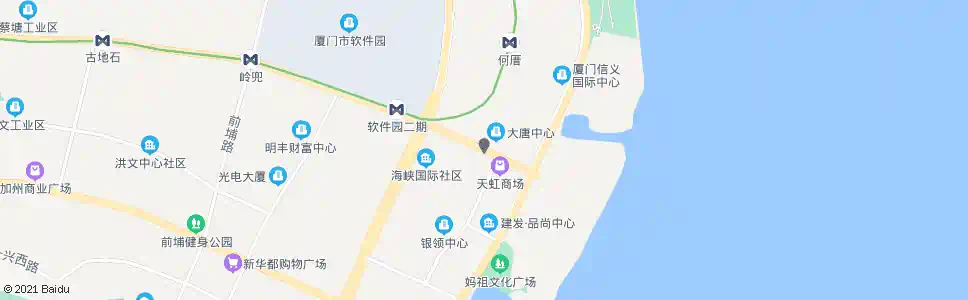 厦门大唐中心_公交站地图_厦门公交_妙搜公交查询2025