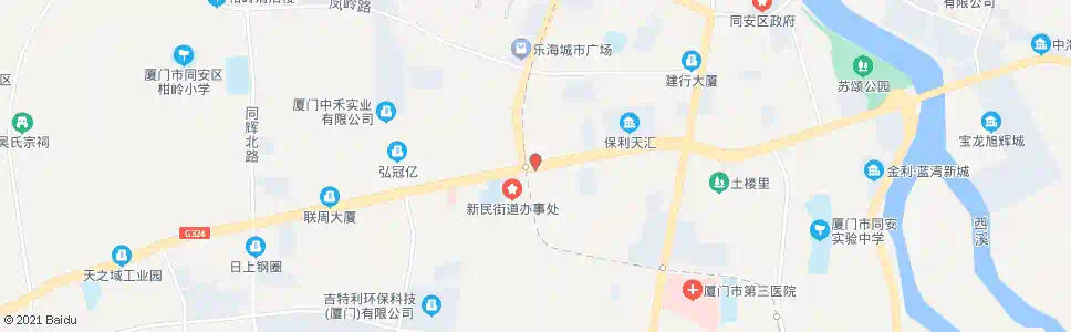 厦门新民镇政府_公交站地图_厦门公交_妙搜公交查询2025