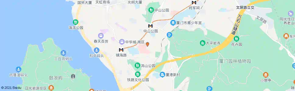 厦门白鹿路_公交站地图_厦门公交_妙搜公交查询2025