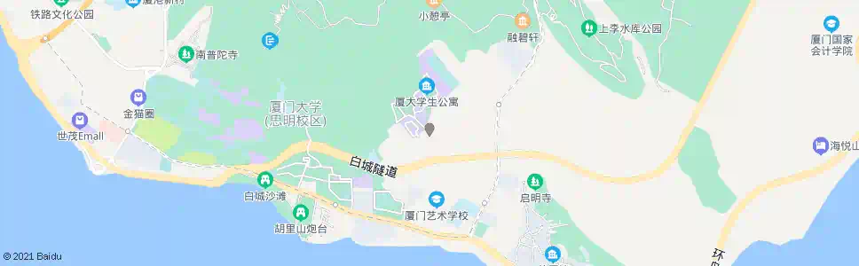 厦门厦大学生公寓_公交站地图_厦门公交_妙搜公交查询2025