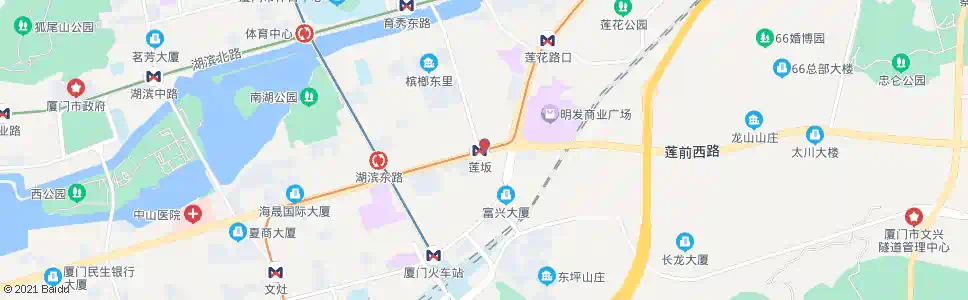 厦门莲坂外图书城_公交站地图_厦门公交_妙搜公交查询2025