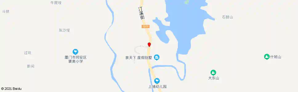 厦门汀溪水库路口_公交站地图_厦门公交_妙搜公交查询2025
