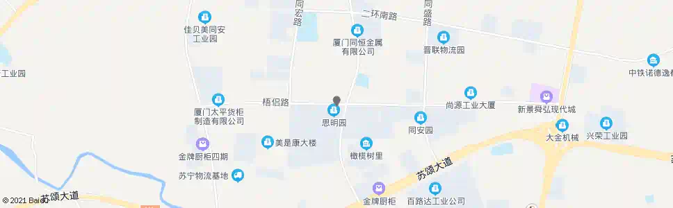 厦门梧侣社区_公交站地图_厦门公交_妙搜公交查询2025
