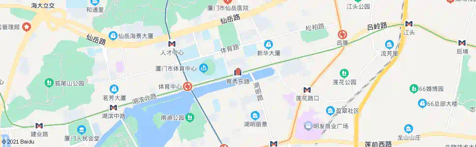 厦门体育东村_公交站地图_厦门公交_妙搜公交查询2025
