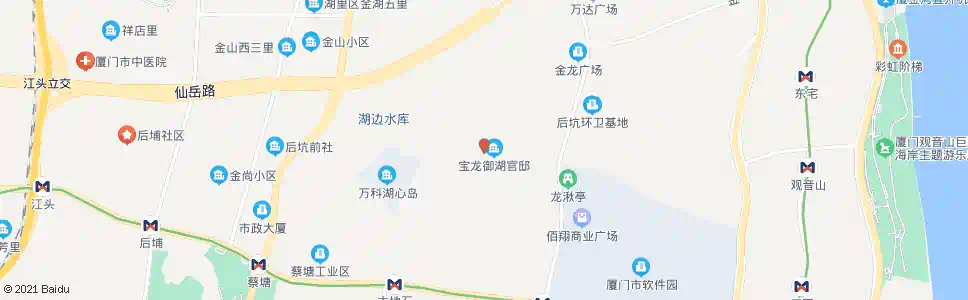 厦门湖边花园北_公交站地图_厦门公交_妙搜公交查询2025