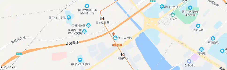 厦门软件园三期起步区_公交站地图_厦门公交_妙搜公交查询2025