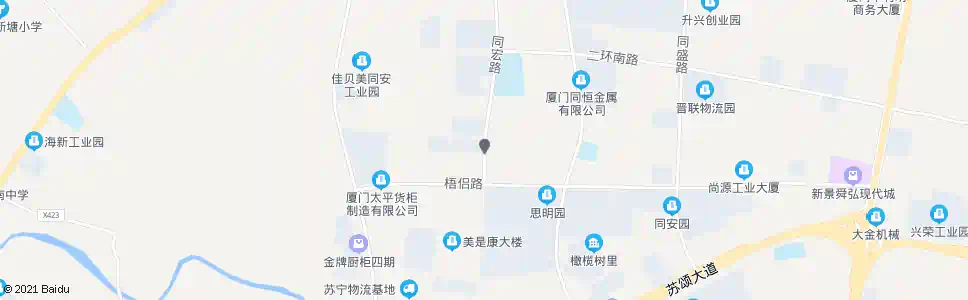 厦门梧侣南街_公交站地图_厦门公交_妙搜公交查询2025