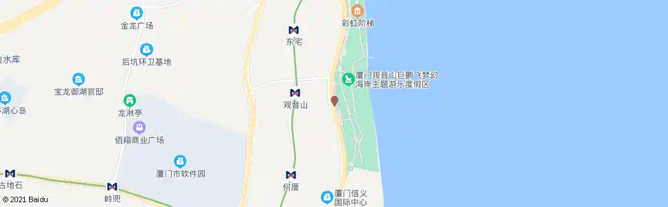 厦门观音山商业街_公交站地图_厦门公交_妙搜公交查询2025