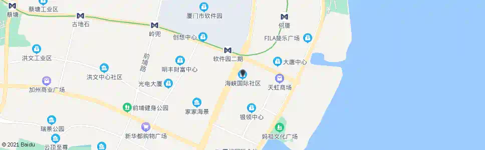 厦门海峡国际社区_公交站地图_厦门公交_妙搜公交查询2025