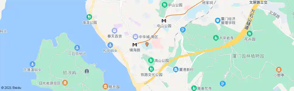 厦门双十中学镇海校区_公交站地图_厦门公交_妙搜公交查询2025