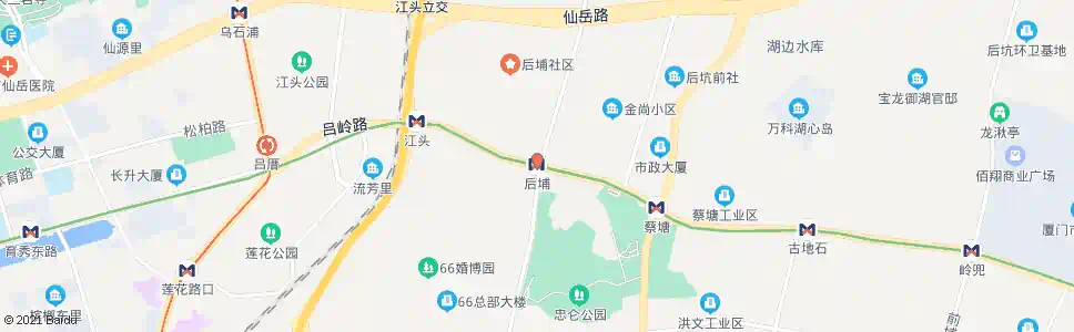 厦门埔地里_公交站地图_厦门公交_妙搜公交查询2025