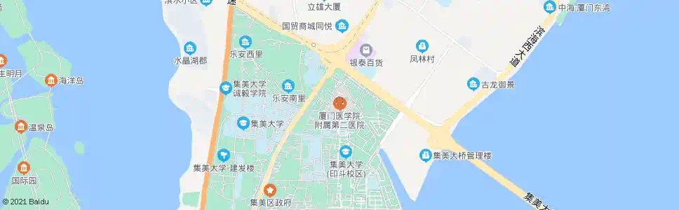 厦门市第二医院_公交站地图_厦门公交_妙搜公交查询2025