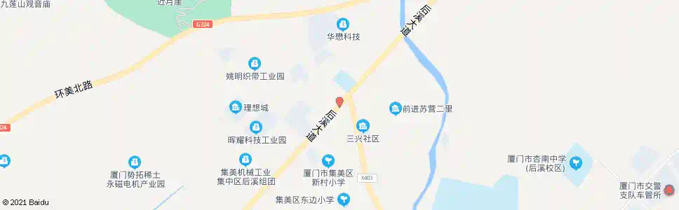 厦门后溪新村北_公交站地图_厦门公交_妙搜公交查询2025