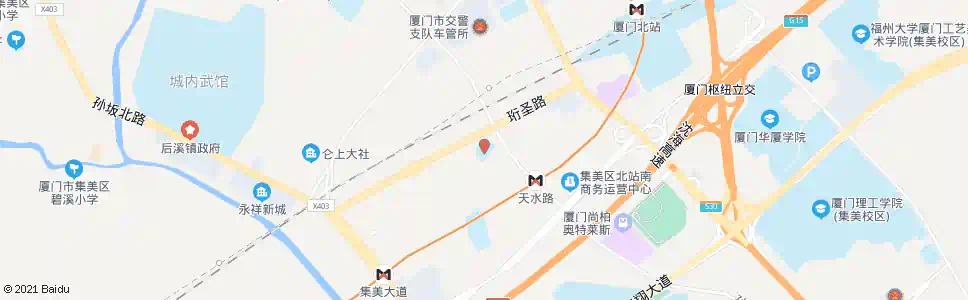 厦门后溪中学_公交站地图_厦门公交_妙搜公交查询2025