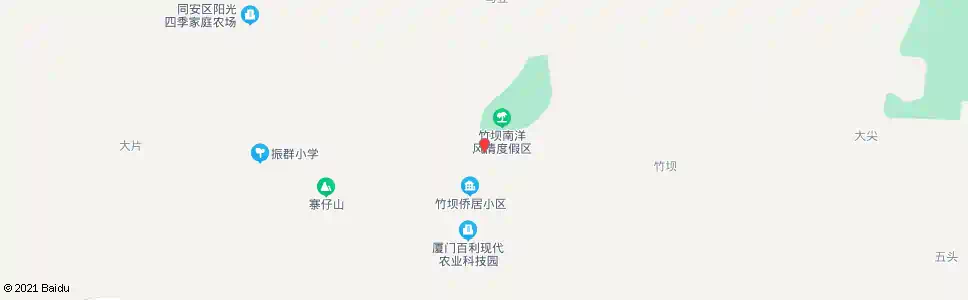 厦门竹坝新村_公交站地图_厦门公交_妙搜公交查询2025