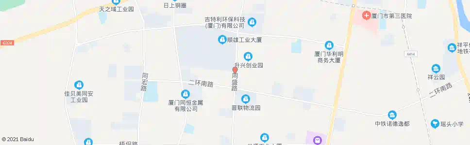 厦门同盛路集成路口_公交站地图_厦门公交_妙搜公交查询2025