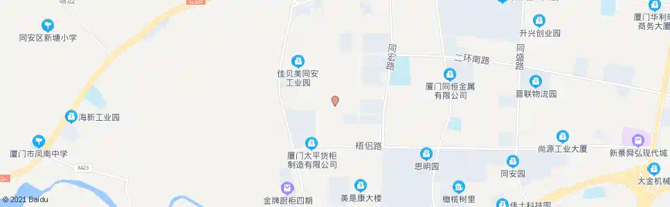 厦门同福2路_公交站地图_厦门公交_妙搜公交查询2025