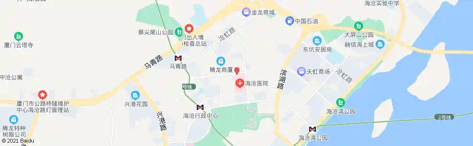 厦门海沧医院_公交站地图_厦门公交_妙搜公交查询2025