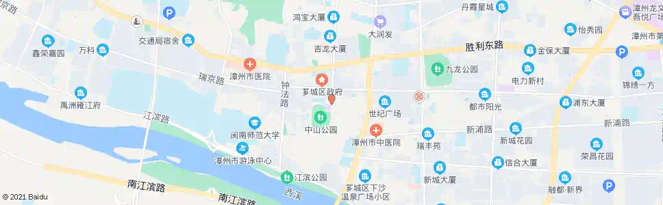 漳州中山公园_公交站地图_漳州公交_妙搜公交查询2025